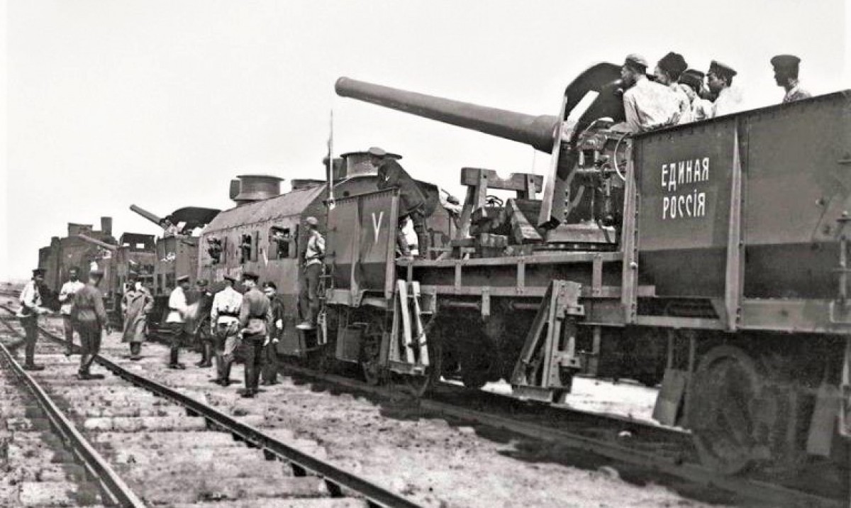 Giai đoạn Thế chiến I là “Thời hoàng kim” của tàu hỏa bọc thép. Nguồn: russian7.ru
