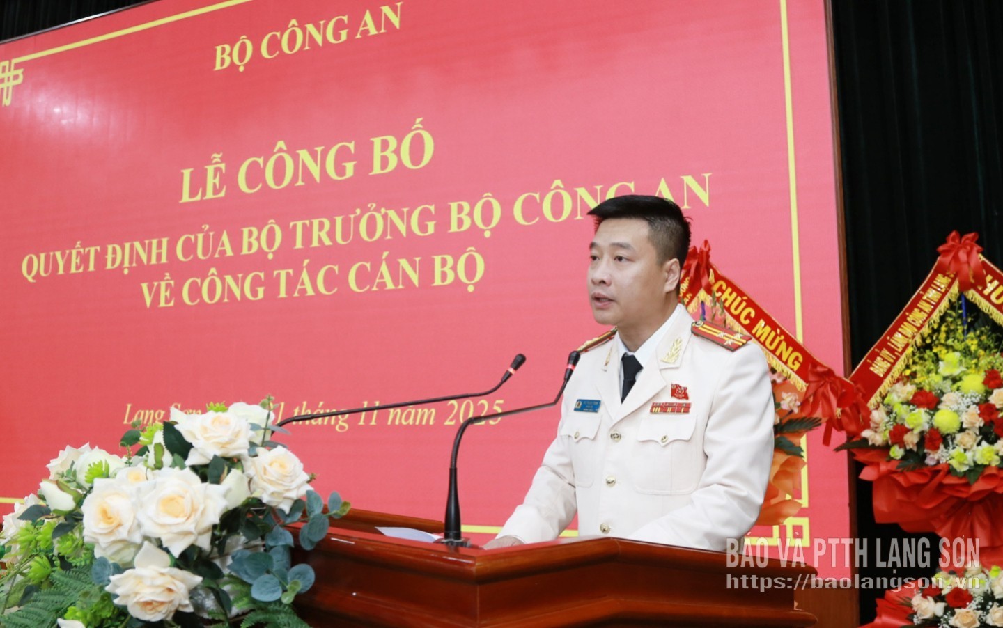 Thượng tá Vũ Thanh Tùng làm Giám đốc Công an tỉnh Lạng Sơn