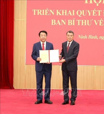 Ông Nguyễn Thanh Bình làm Phó Bí thư Tỉnh uỷ Ninh Bình