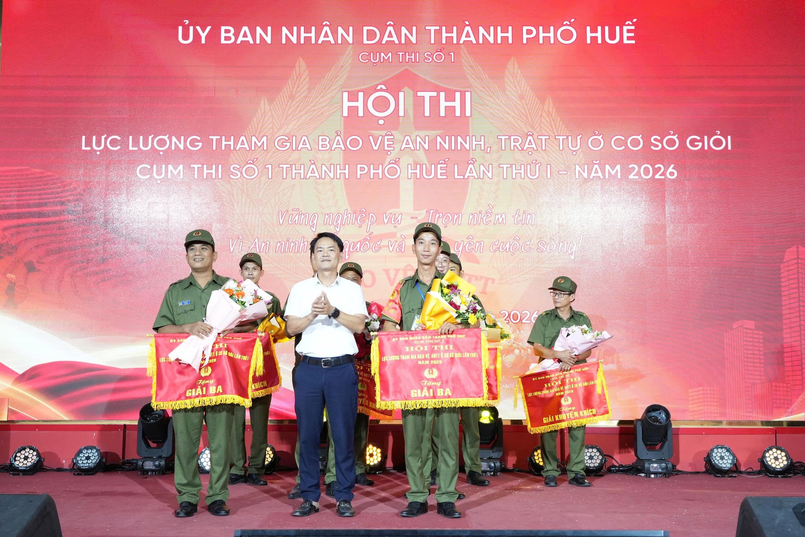 Hội thi lực lượng tham gia bảo vệ an ninh trật tự cơ sở giỏi cụm thi số 1