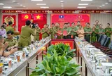 Hội đàm đánh giá kết quả hợp tác bảo đảm an ninh, trật tự giữa Công an thành phố Huế và Công an hai tỉnh Salavan, Sê Kông