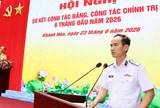 Học viện Hải quân hoàn thành tốt nhiệm vụ công tác Đảng, công tác chính trị 6 tháng đầu năm 2026