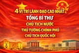 Vai trò, quyền hạn của 4 vị trí lãnh đạo cao nhất trong hệ thống chính trị