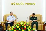 Phó Thủ tướng, Bộ trưởng Bộ Quốc phòng Phan Văn Giang tiếp Tham mưu trưởng Liên quân Nhật Bản