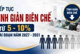 Tiếp tục tinh giản biên chế từ 5 - 10% giai đoạn năm 2027 – 2031