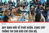 Quy định mới về phát ngôn và cung cấp thông tin cho báo chí của các cơ quan hành chính Nhà nước