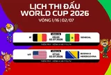 Nhận định World Cup 2026, ngày 2/7: Cơ hội vào vòng 1/16 chia đều cho cả Bỉ, Senegal, Mỹ, Bosnia & Herzegovina