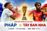 Nhận định bán kết World Cup 2026, ngày 15/7: Pháp vs Tây Ban Nha, cầu thủ Mbappe vs Yamal, ai sẽ vào chung kết?