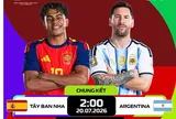 Hai đội bóng xuất sắc nhất World Cup 2026: Argentina và Tây Ban Nha có bao nhiêu điểm nổi bật?