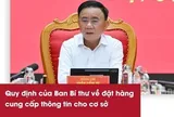 Quy định số 216 của Ban Bí thư về đặt hàng cung cấp thông tin cho cơ sở