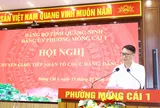 Hội nghị chuyển giao, tiếp nhận tổ chức Đảng từ các tập đoàn, ngân hàng về Đảng bộ phường Móng Cái 1