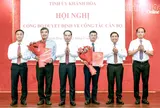 Kiện toàn nhân sự, điều động bổ nhiệm lãnh đạo mới tại Quảng Ninh, Khánh Hoà