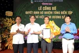 Hội Sinh vật cảnh Việt Nam công bố quyết định bổ nhiệm Tổng Biên tập Tạp chí Việt Nam Hương Sắc