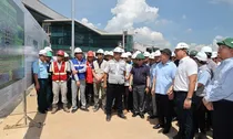 Kiểm tra tiến độ dự án sân bay Long Thành, cao tốc TP. Hồ Chí Minh-Long Thành-Dầu Giây, Nhà ga T3