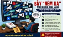 Cảnh giác với bẫy 'ném đá' trên không gian mạng