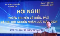 Lữ đoàn 125, Vùng 2 Hải quân tuyên truyền biển, đảo, tư vấn tuyển sinh tại Bến Tre