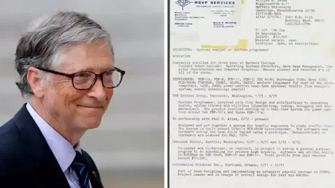 CV năm 18 tuổi của tỷ phú Bill Gates tiết lộ nhiều điều đáng học hỏi