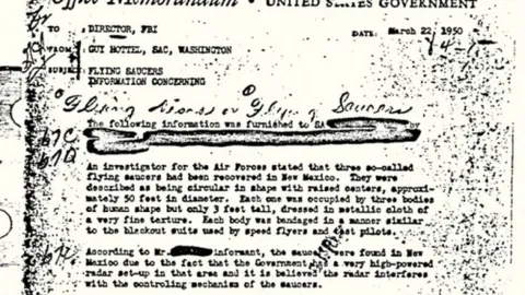Tài liệu mật của FBI xác nhận sự tồn tại người ngoài hành tinh?