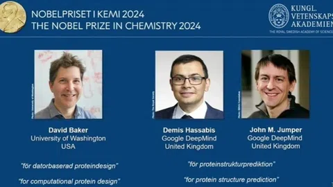 Trí tuệ nhân tạo AlphaFold giành giải Nobel Hóa học 2024