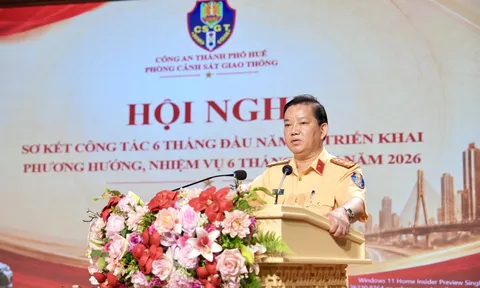 Sơ kết công tác bảo đảm trật tự, an toàn giao thông 6 tháng đầu năm 2026