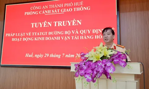 Huế: Siết chặt tuyên truyền pháp luật, nâng cao trách nhiệm doanh nghiệp vận tải trong bảo đảm an toàn giao thông