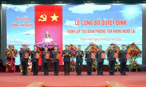 Thành lập Tiểu đoàn Phương tiện không người lái Vùng 4 Hải quân