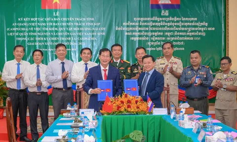 Tỉnh An Giang và tỉnh Kep (Vương quốc Campuchia) tiếp tục hợp tác tìm kiếm, quy tập hài cốt liệt sĩ giai đoạn mùa khô 2026-2027