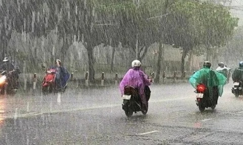 Chiều tối nay, miền Bắc đón đợt mưa lớn sau những ngày nắng nóng