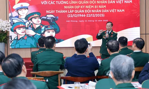 Gặp mặt các tướng lĩnh, cựu chiến binh nhân kỷ niệm 81 năm Ngày thành lập Quân đội Nhân dân Việt Nam