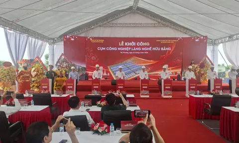 Cụm công nghiệp làng nghề Hữu Bằng chính thức khởi công