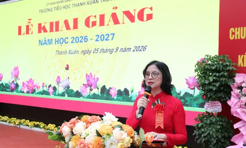 Hân hoan ngày khai giảng tại Trường Tiểu học Thanh Xuân Trung