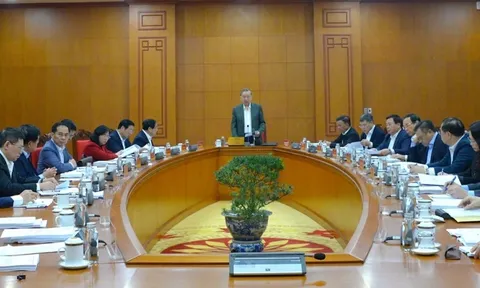 Tổng Bí thư Tô Lâm chủ trì buổi làm việc với Thường trực các Tiểu ban Đại hội XIV của Đảng