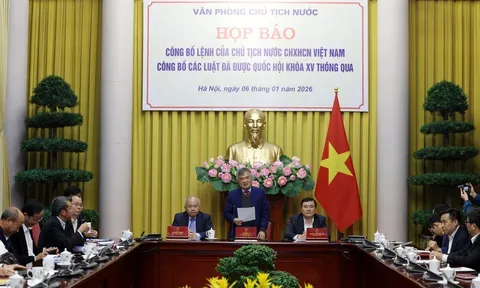 Công bố Lệnh của Chủ tịch nước 12 Luật về lĩnh vực kinh tế