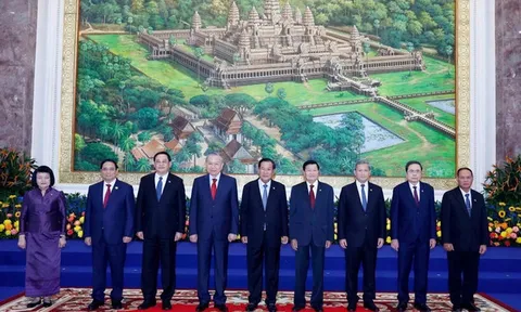 Tổng Bí thư Tô Lâm đồng chủ trì cuộc gặp giữa Người đứng đầu ba Đảng Việt Nam - Campuchia - Lào