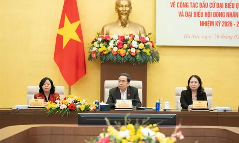 Chủ tịch Quốc hội Trần Thanh Mẫn chủ trì Hội nghị trực tuyến toàn quốc về công tác bầu cử