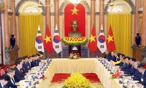 Tổng Bí thư, Chủ tịch nước Tô Lâm hội đàm với Tổng thống Hàn Quốc Lee Jae Myung