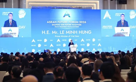 Thủ tướng Lê Minh Hưng dự và phát biểu tại phiên khai mạc Diễn đàn Tương lai ASEAN 2026