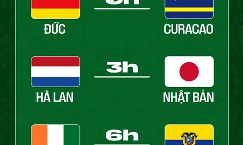 Nhận định 4 trận đấu tại World Cup 2026 ngày 15/6: Đại diện Châu Á là đội tuyển Nhật Bản được mong đợi có kết quả tốt