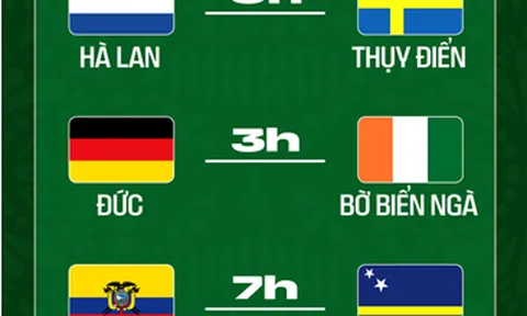 Nhận định World Cup 2026 ngày 21/6: Hà Lan vs Thụy Điển, Đức vs Bờ Biển Ngà, Ecuador vs Curacao,  Nhật Bản vs Tunisia