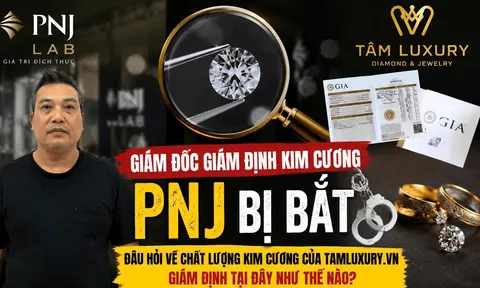 Giám đốc giám định kim cương PNJ bị bắt, dấu hỏi về chất lượng kim cương của tamluxury.vn giám định tại đây như thế nào?