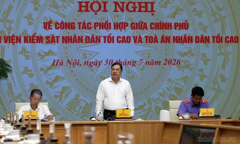 Phó Thủ tướng Thường trực: Đổi mới cơ chế phối hợp giữa Chính phủ với Tòa án, Viện Kiểm sát đáp ứng yêu cầu nhiệm vụ mới