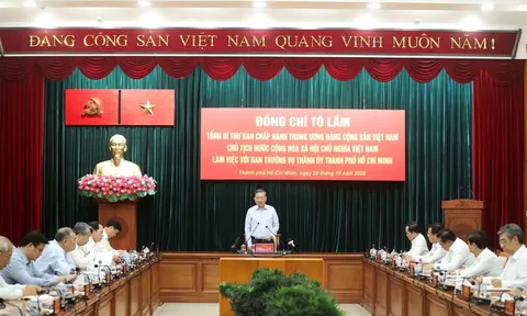 Tổng Bí thư, Chủ tịch nước Tô Lâm: TP. Hồ Chí Minh phải đổi mới tư duy tự chủ, cá thể hóa trách nhiệm