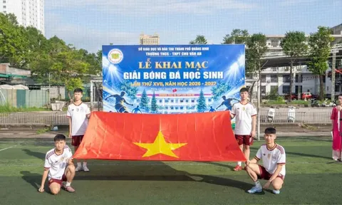 Trường THCS-THPT Chu Văn An khai mạc giải bóng đá học sinh lần thứ XVII