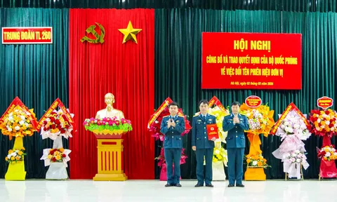 Trung đoàn 64 chính thức mang phiên hiệu mới Trung đoàn 260