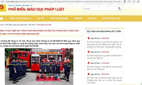 Bộ Công an ra mắt Trang Thông tin điện tử phổ biến, giáo dục pháp luật