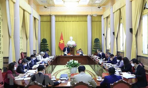 Chủ tịch nước làm việc với Tổ Biên tập Đề án Nhà nước pháp quyền