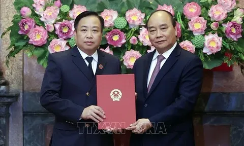 Chủ tịch nước trao Quyết định bổ nhiệm Phó Chánh án Tòa án Nhân dân tối cao