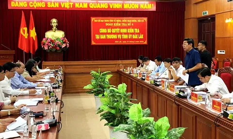 Kiểm tra công tác phòng, chống tham nhũng, tiêu cực tại Đắk Lắk