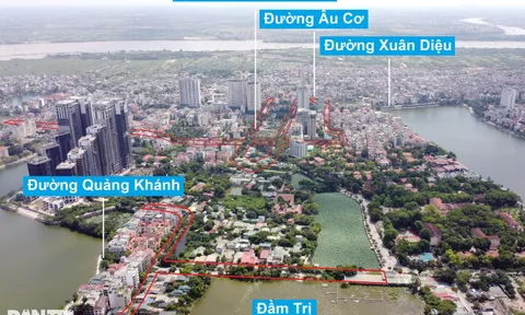 Cận cảnh vị trí nhà hát, đường quy hoạch ở bán đảo Quảng An đẹp nhất Hồ Tây