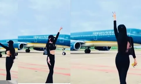 Cục Hàng không vào cuộc xác minh cô gái nhảy múa khi máy bay đang lăn vào sân đỗ